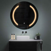 LED Spiegel Rund | Touch-Schalter | Warmweißes Licht - Reyze Seria Salono Model 5